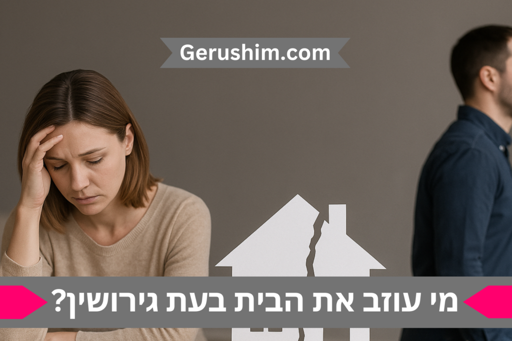מי עוזב את הבית בעת גירושין?