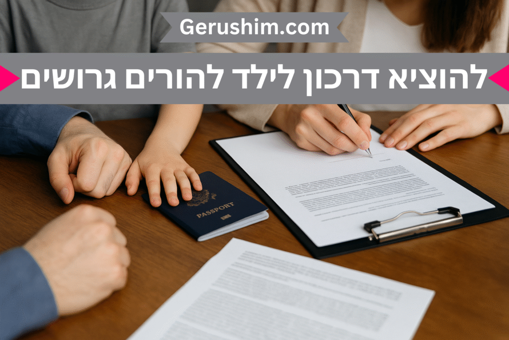 להוציא דרכון לילד להורים גרושים