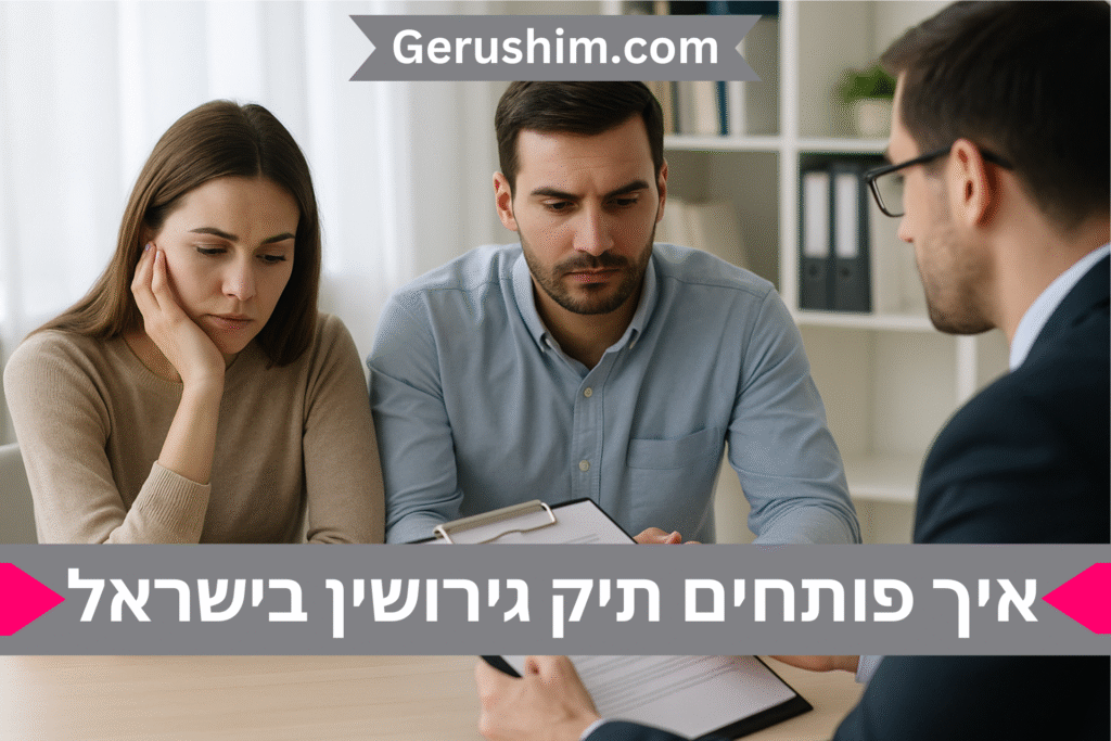 איך פותחים תיק גירושין בישראל?