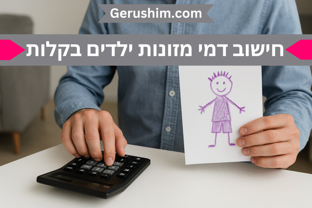 חישוב דמי מזונות בקלות
