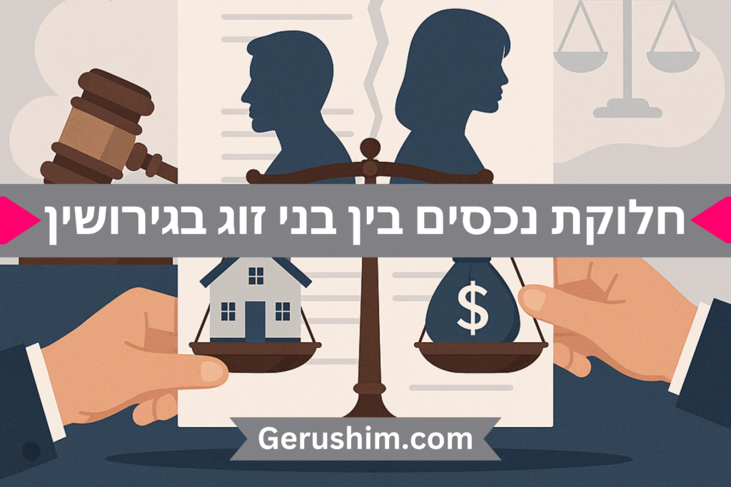 חלוקת נכסים בין בני זוג בגירושין