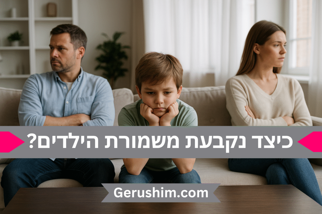 כיצד נקבעת משמורת הילדים?
