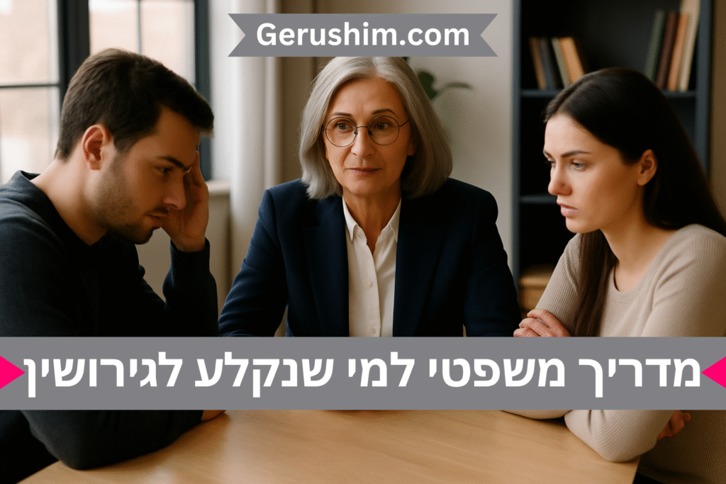 מדריך משפטי למי שנקלע לגירושין בעל כורחו