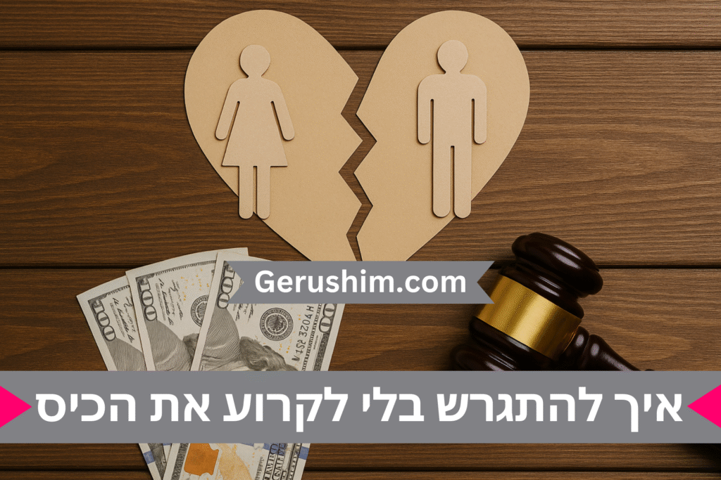 איך להתגרש בלי לקרוע את הכיס