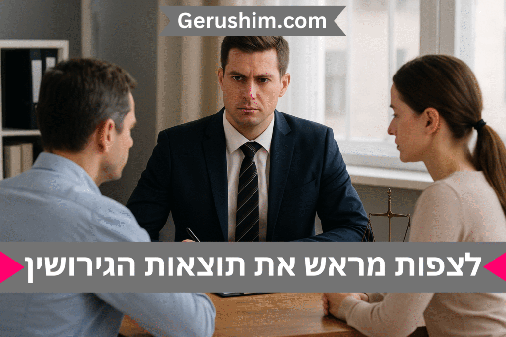 לצפות מראש את תוצאות הגירושין