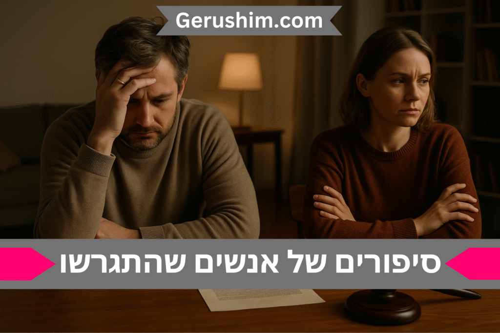 סיפורים של אנשים שהתגרשו