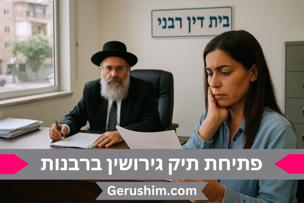 פתיחת תיק גירושין ברבנות