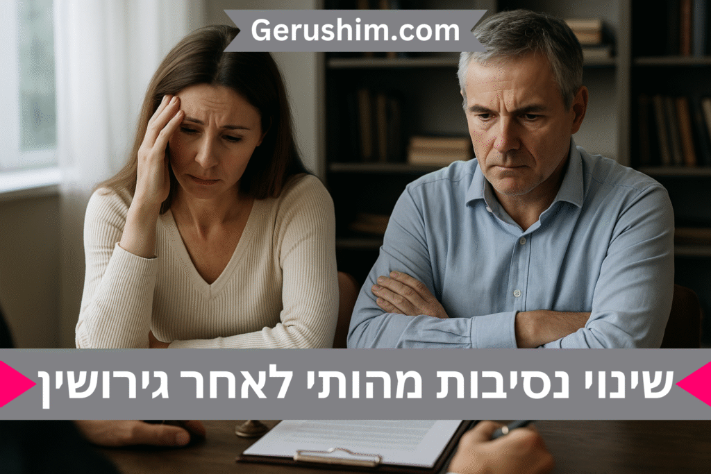 שינוי נסיהות מהותי לאחר גירושין