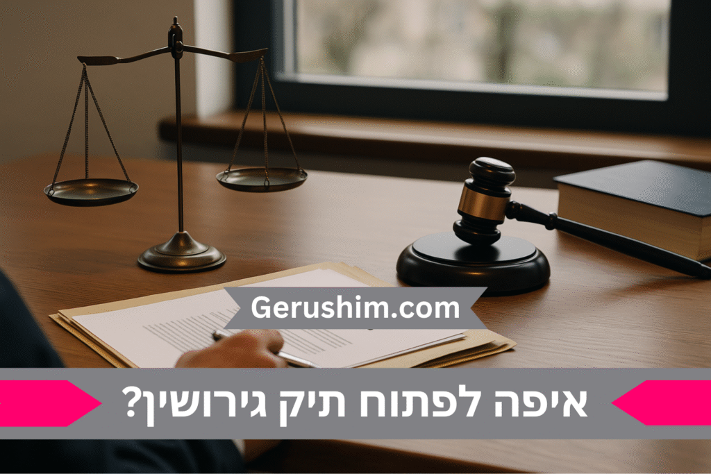 איפה לפתוח תיק גירושין?