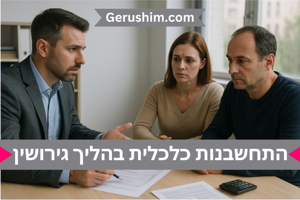 התחשבנות כלכלית בהליך גירושין