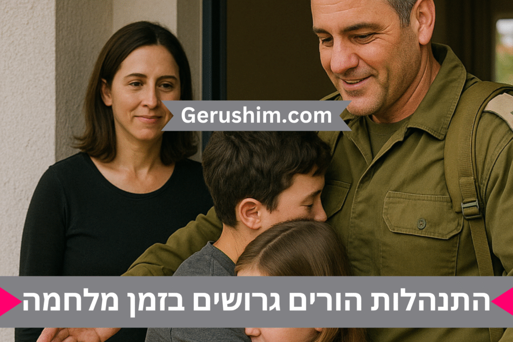 התנהלות של הורים גרושים בזמן מלחמה