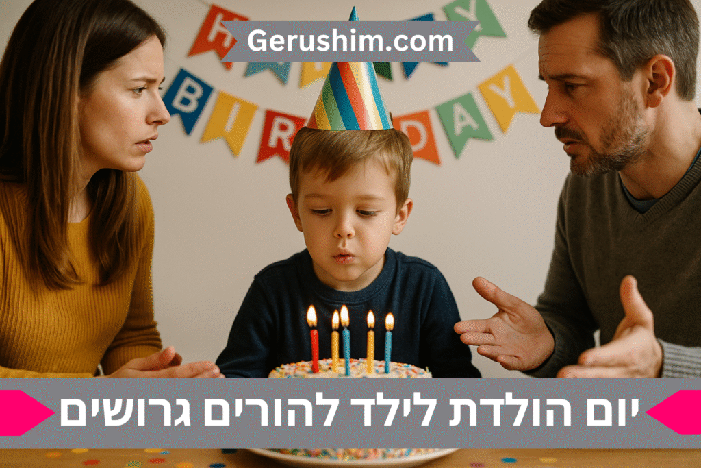יום הולדת לילד להורים גרושים