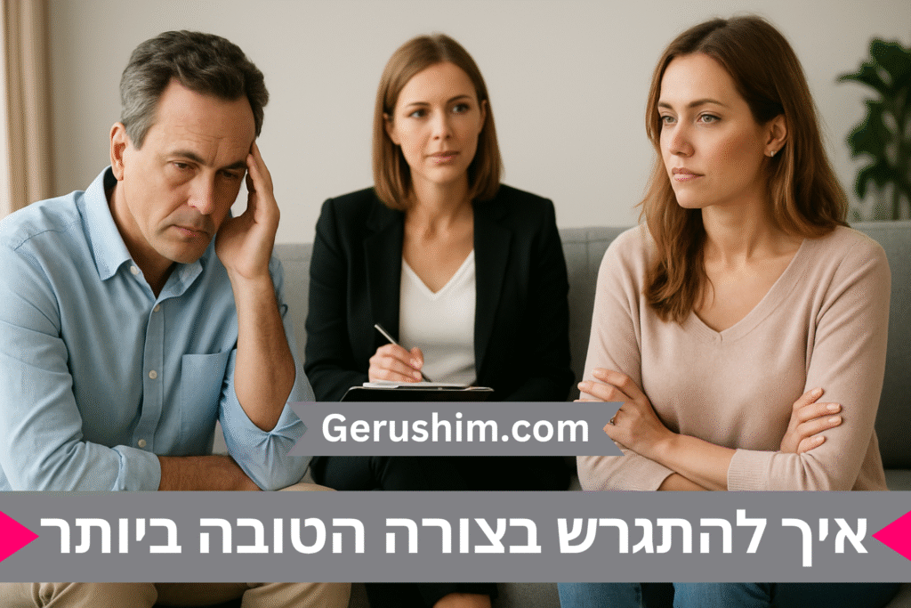 איך להתגרש בצורה הטובה ביותר
