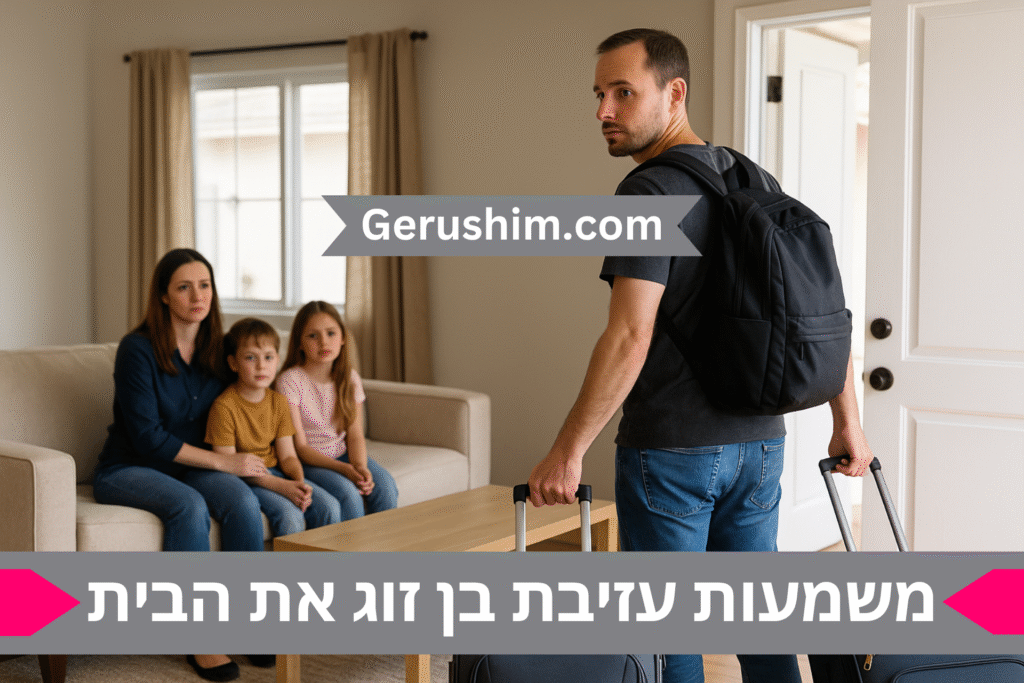 משמעות עזיבת בן זוג את הבית