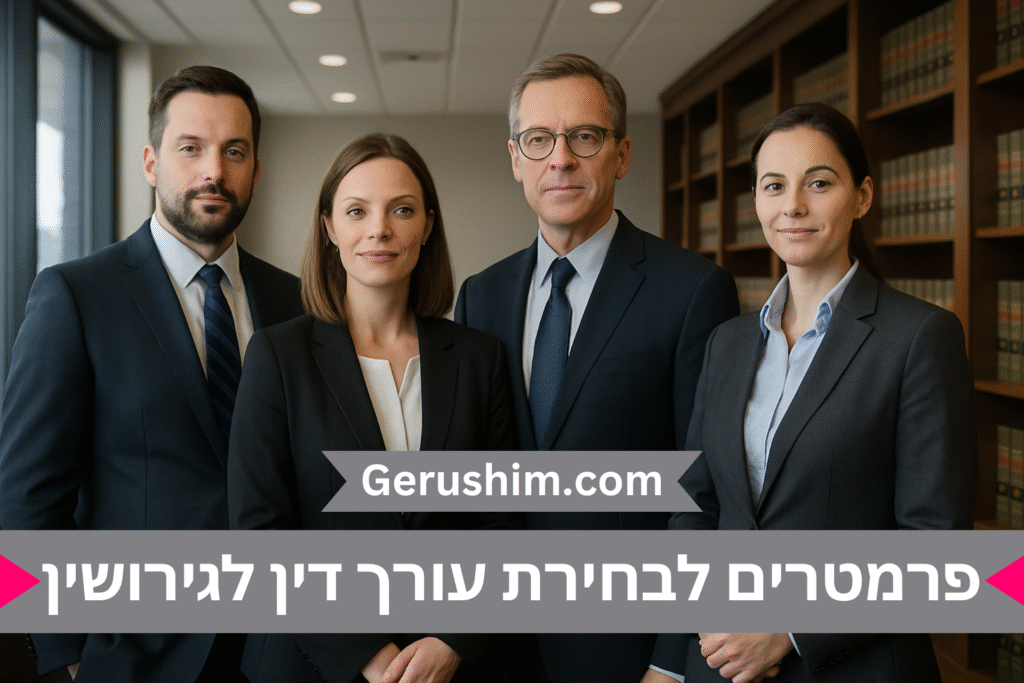 פרמטרים לבחירת עורך דין לגירושין