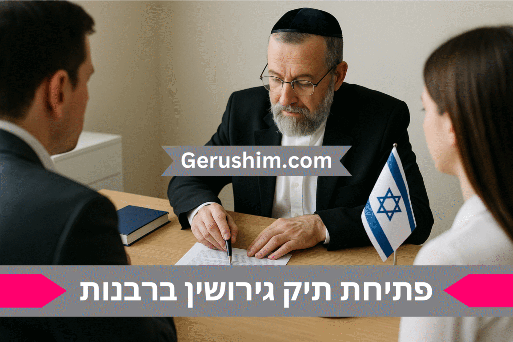 פתיחת תיק גירושין ברבנות