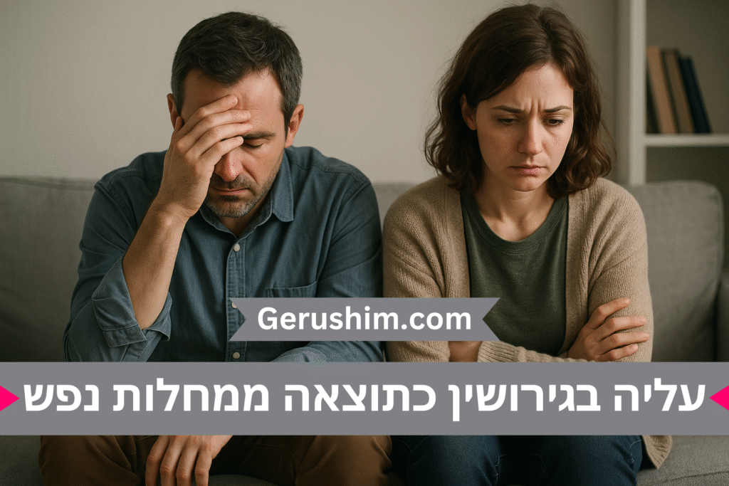 עליה בגירושין כתוצאה ממחלות נפש