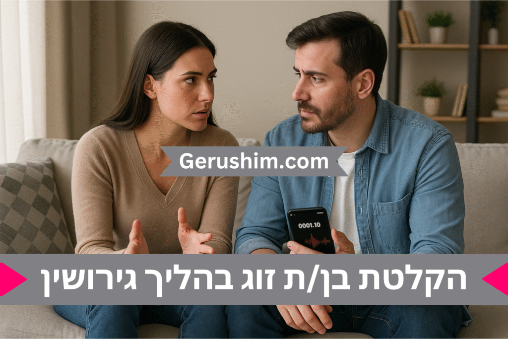 הקלטת בן או בת זוג בהליך גירושין