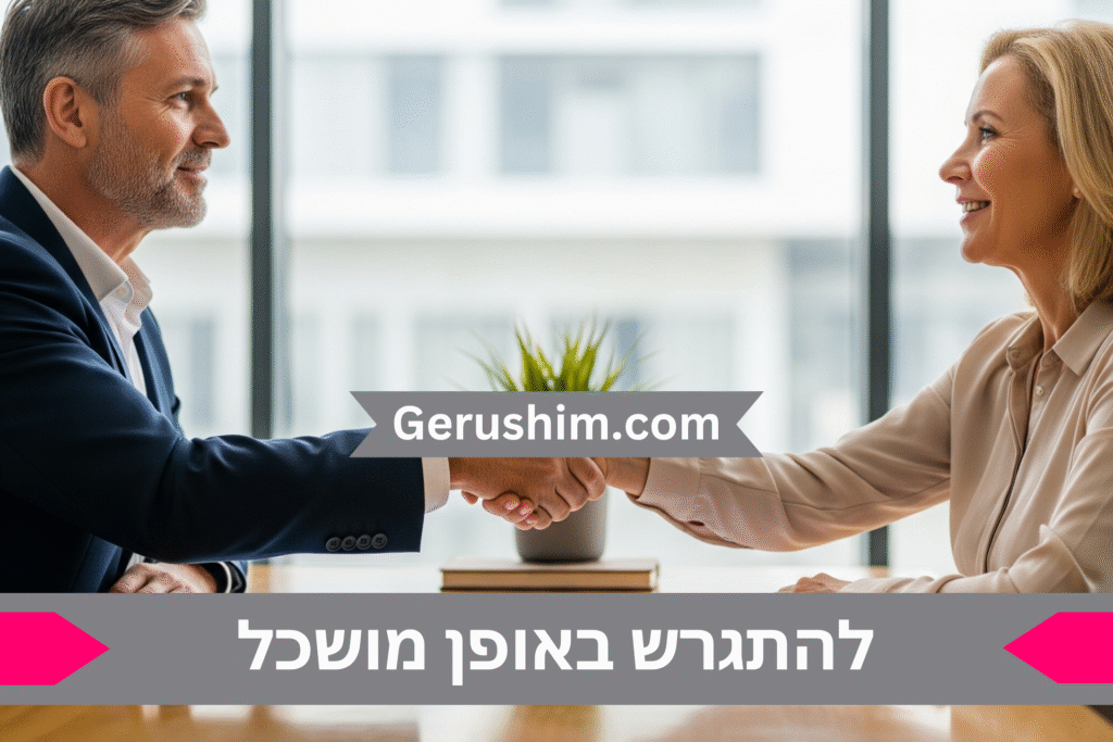להתגרש באופן מושכל