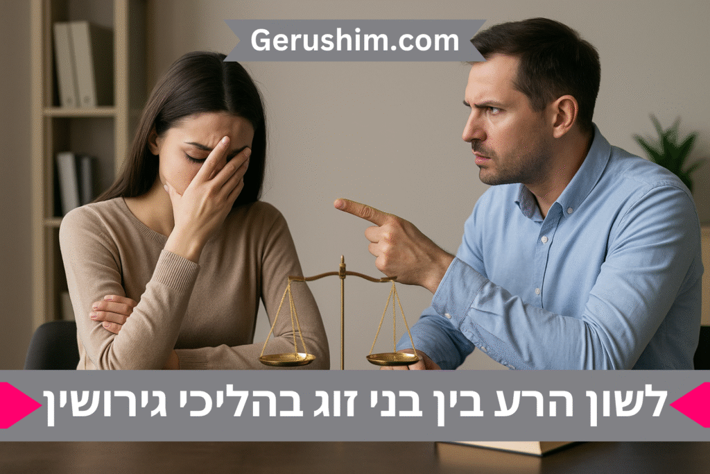 לשון הרע בין בני זוג בהליכי גירושין