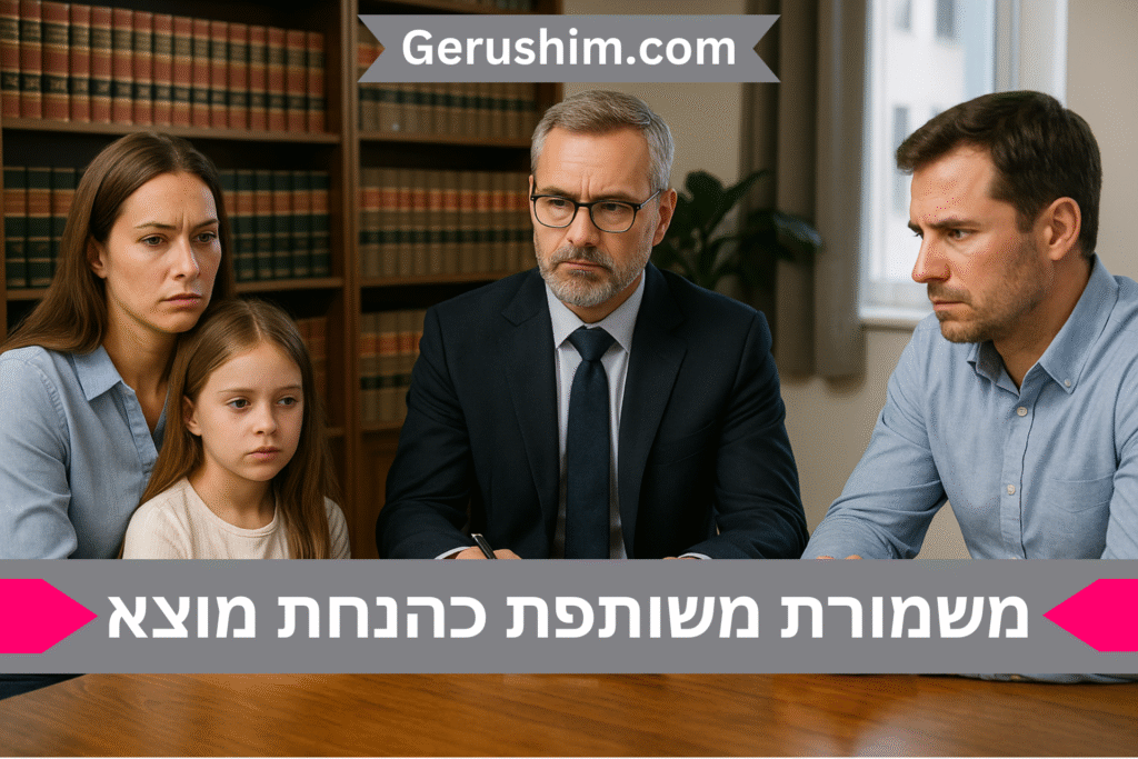 משמורת משותפת מלאה כהנחת מוצא בסיסית