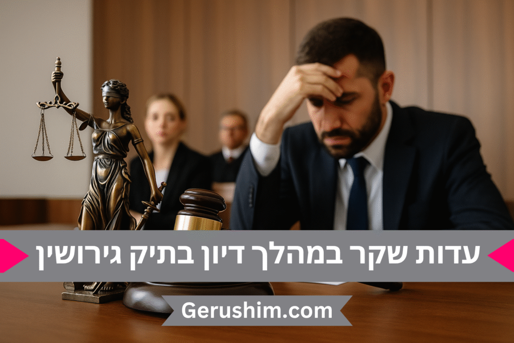 עדות שקר במהלך דיון בתיק גירושין