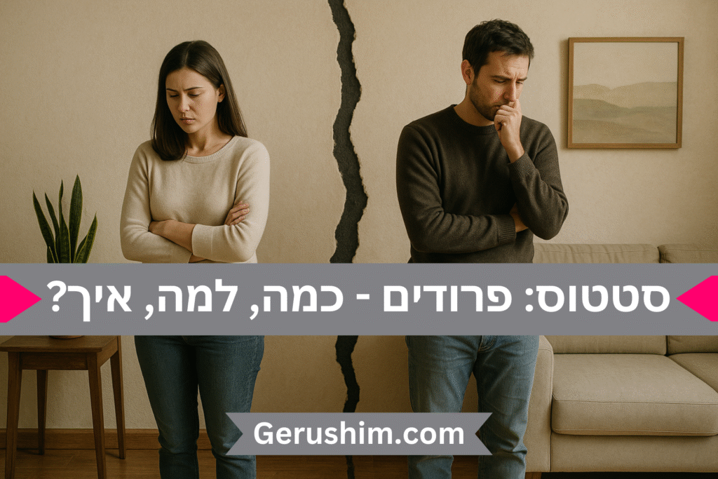 סטטוס: פרודים - כמה, למה, איך?