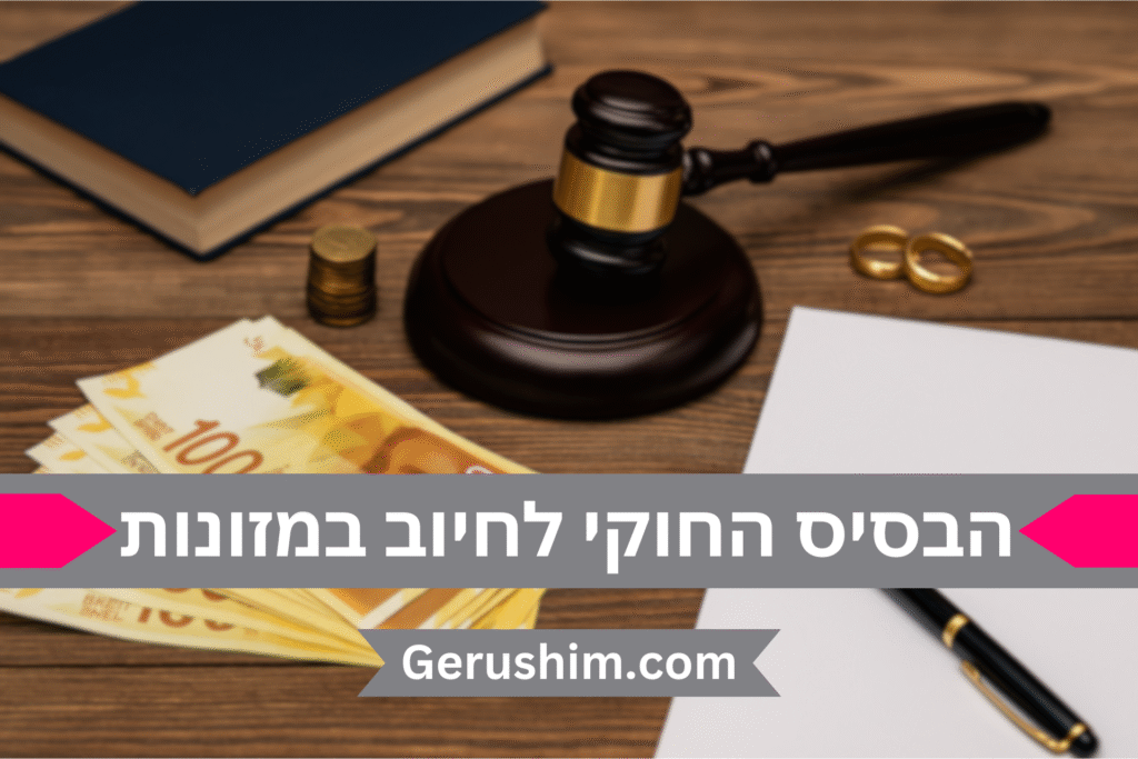 הבסיס החוקי לחיוב במזונות