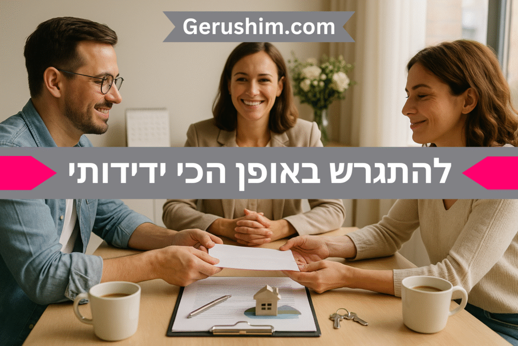 להתגרש באופן הכי ידידותי