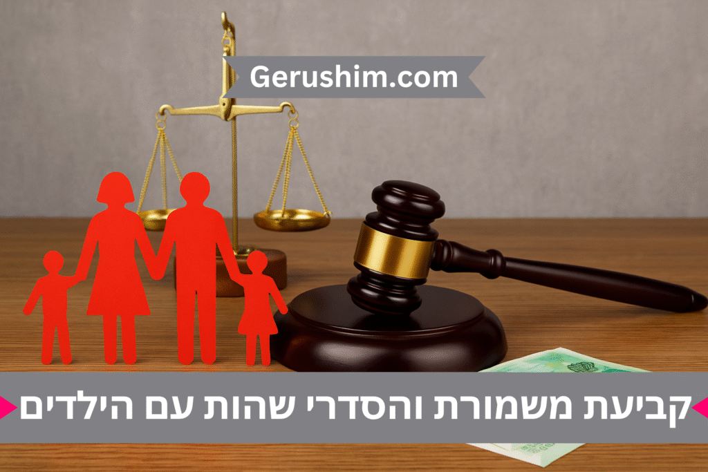 קביעת משמורת והסדרי שהות עם הילדים