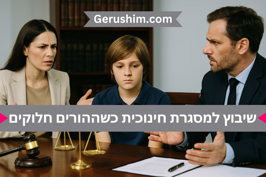 שיבוץ ילד למסגרת חינוכית כשההורים חלוקים