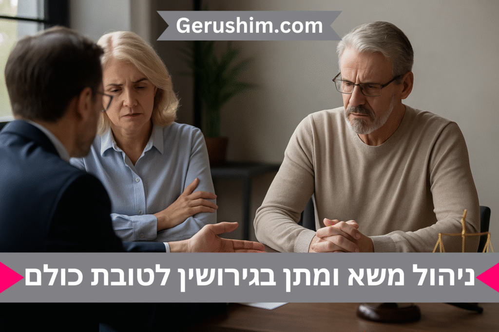 ניהול משא ומתן בגירושין לטובת כולם