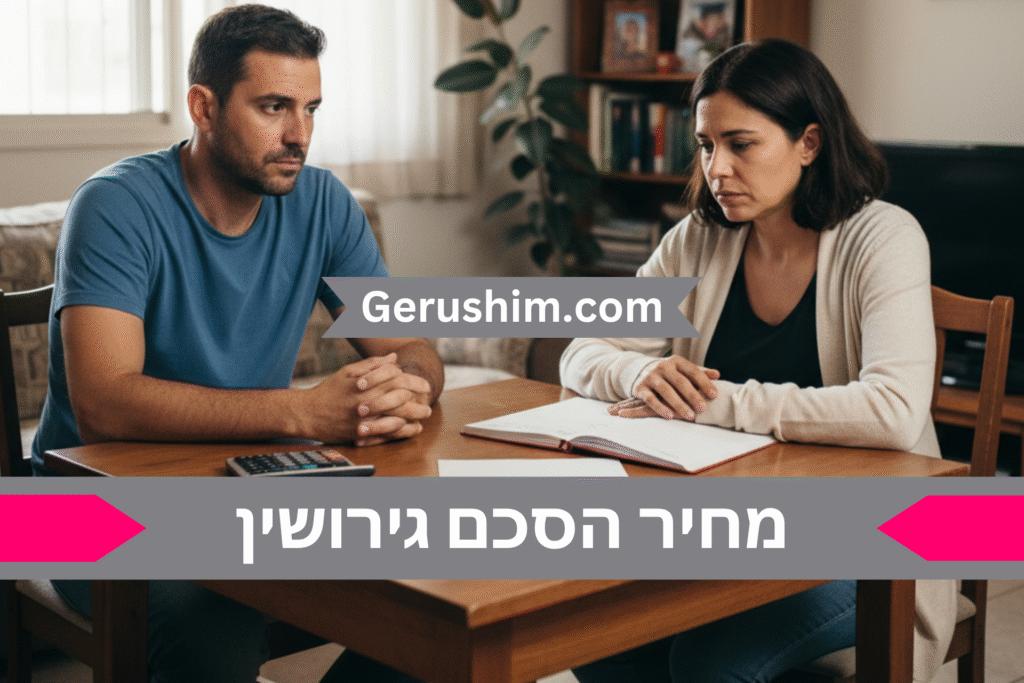 מחיר הסכם גירושין