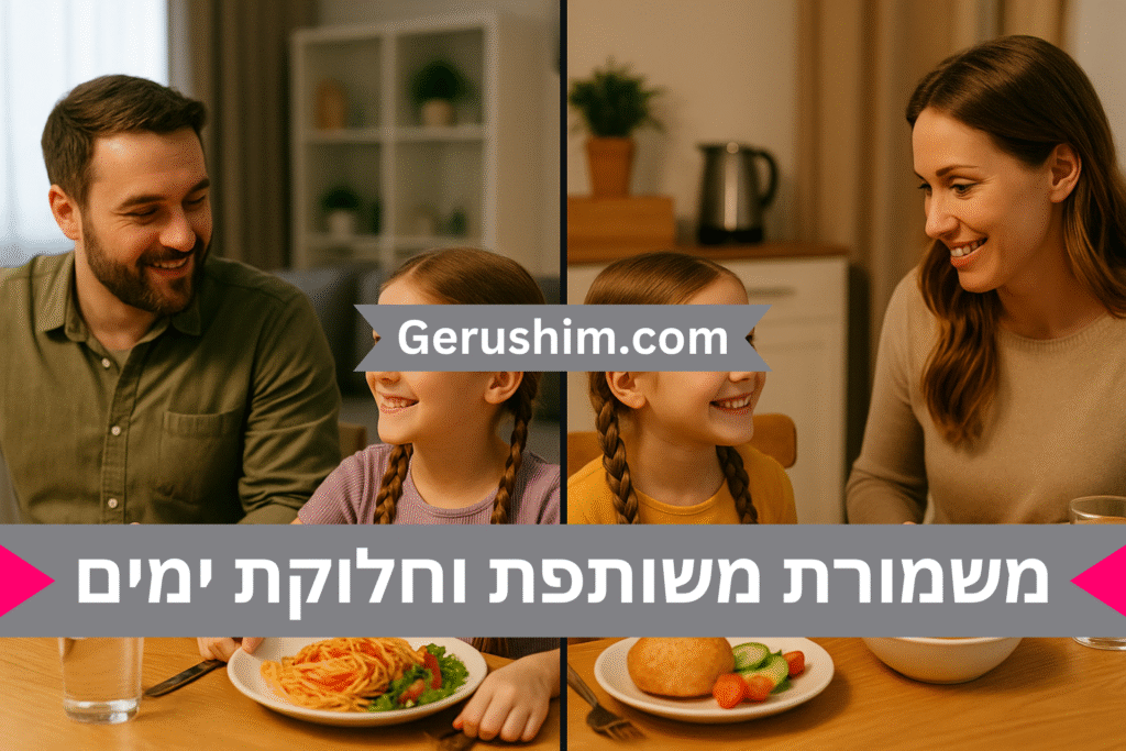 משמורת משותפת - חלוקת ימים