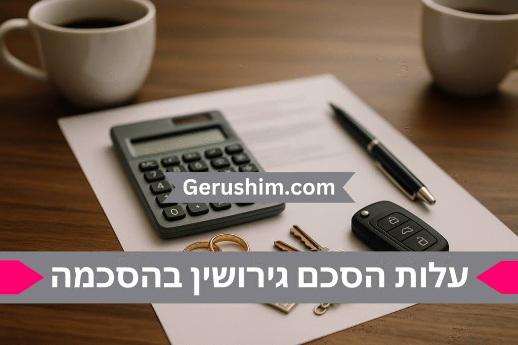 עלות הסכם גירושין בהסכמה