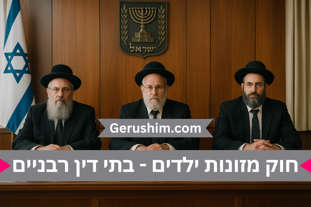 חוק מזונות ילדים - חוק שיפוט בתי דין רבניים