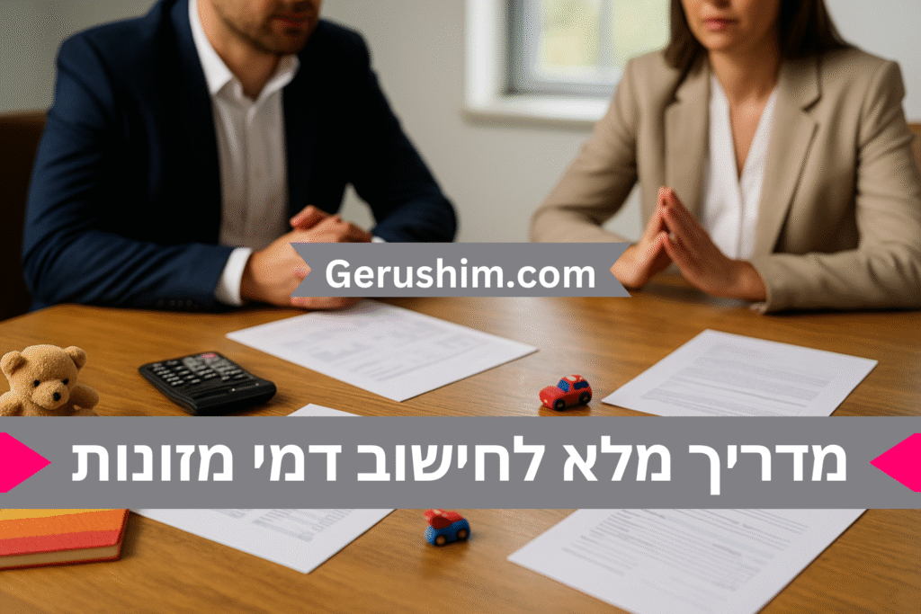 מדריך מלא לחישוב דמי מזונות