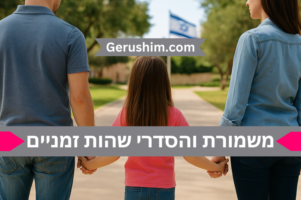 משמורת זמנית והסדרי שהות זמניים