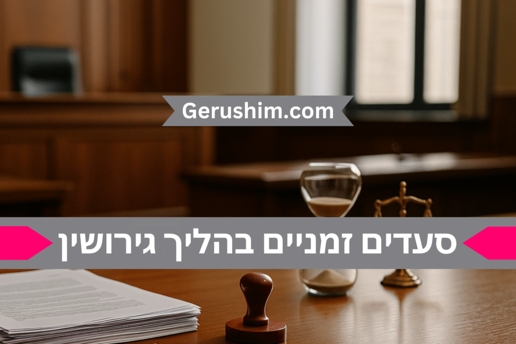 סעדים זמניים בגירושין