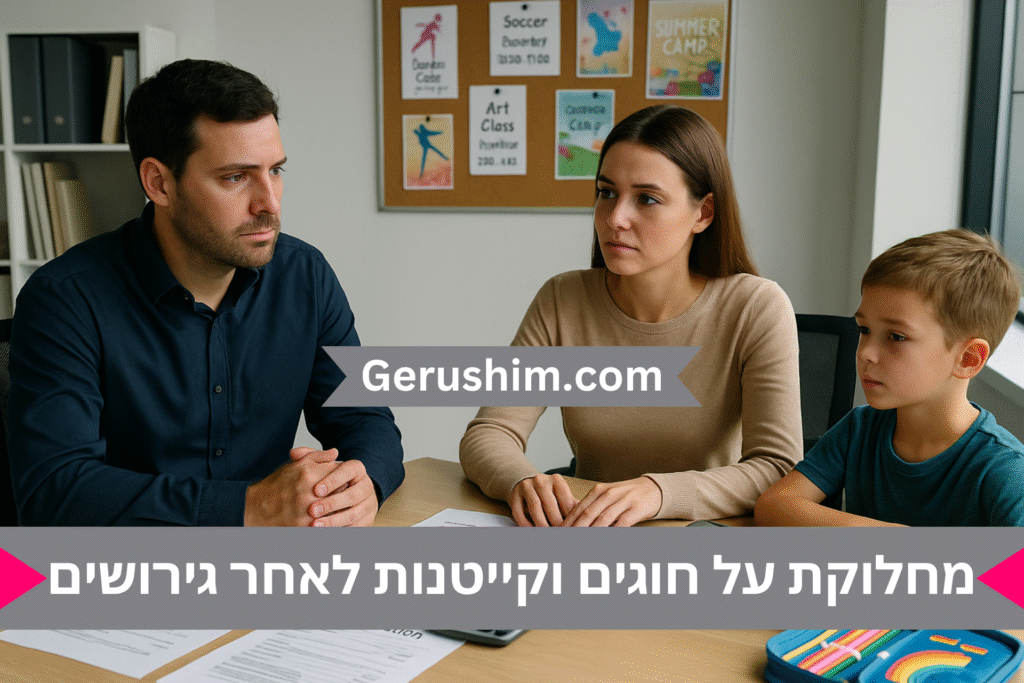 מחלוקת על חוגים וקייטנות לאחר גירושים