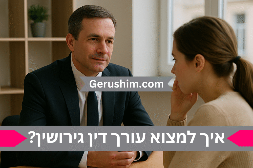 איך למצוא עורך דין גירושין ?