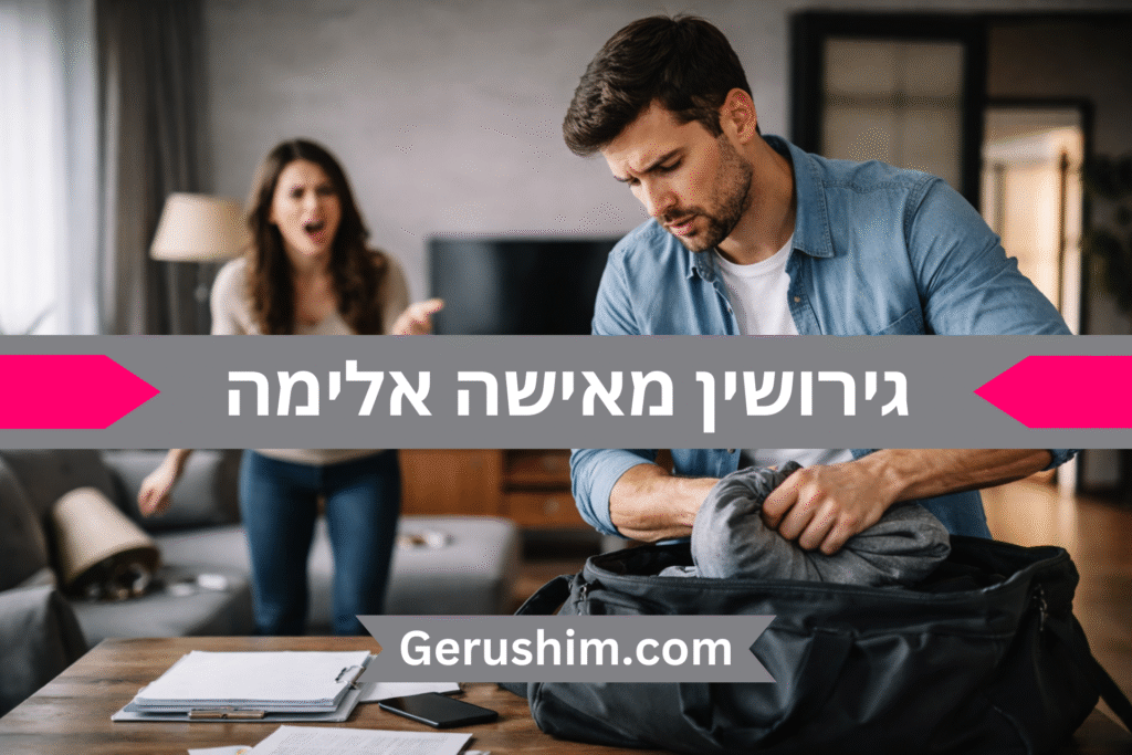 גירושין מאישה אלימה