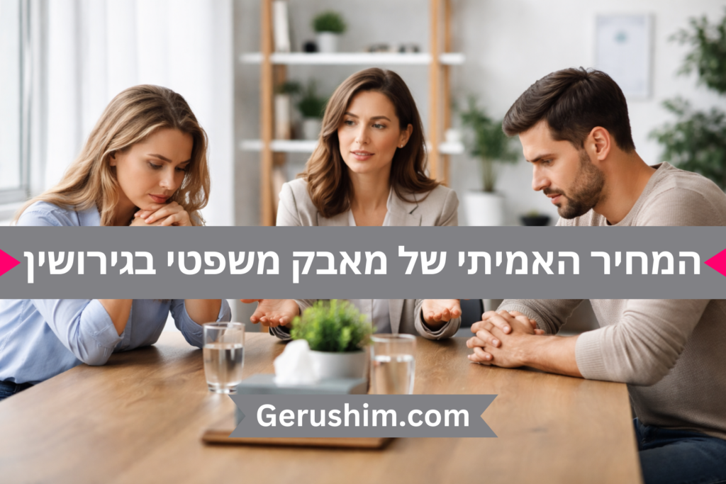 המחיר האמיתי של מאבק משפטי בגירושין