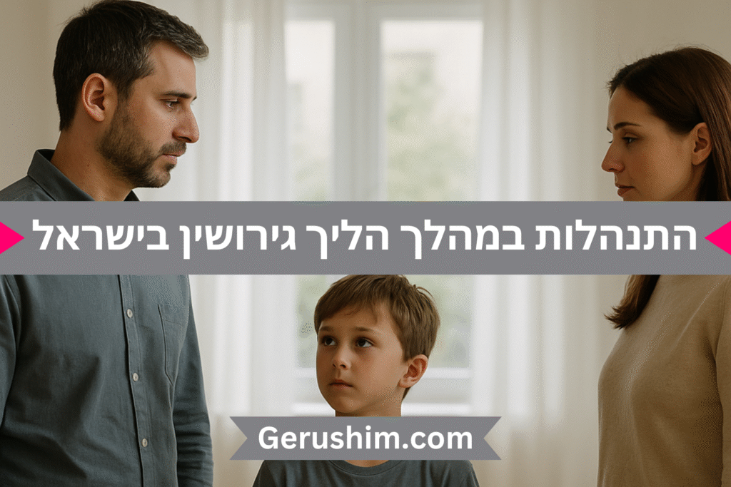 התנהלות במהלך הליך גירושין בישראל