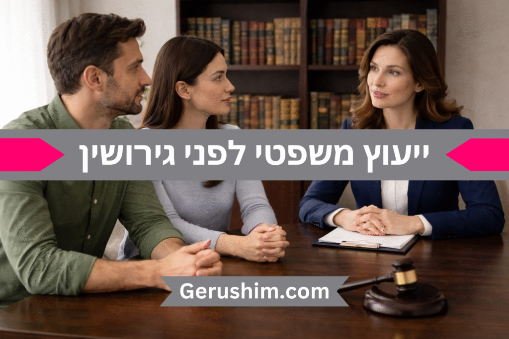 ייעוץ משפטי לפני גירושין