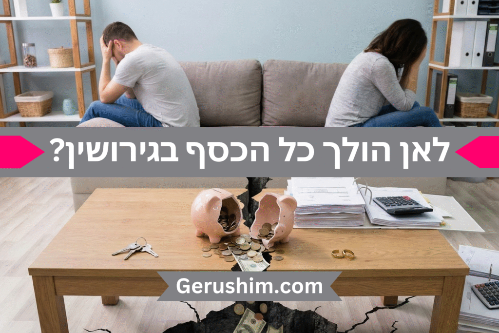 לאן הולך הכסף בגירושין?