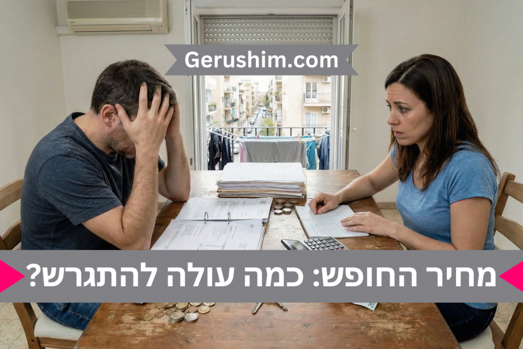 מחיר החופש: כמה עולה להתגרש?