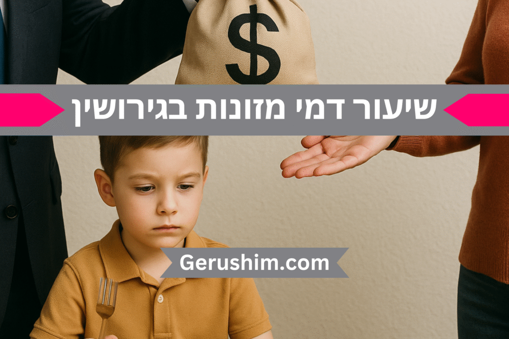 שיעור דמי מזונות בגירושין