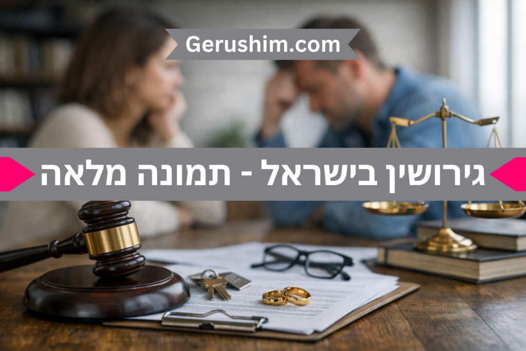גירושין בישראל - תמונה מלאה של התהליך