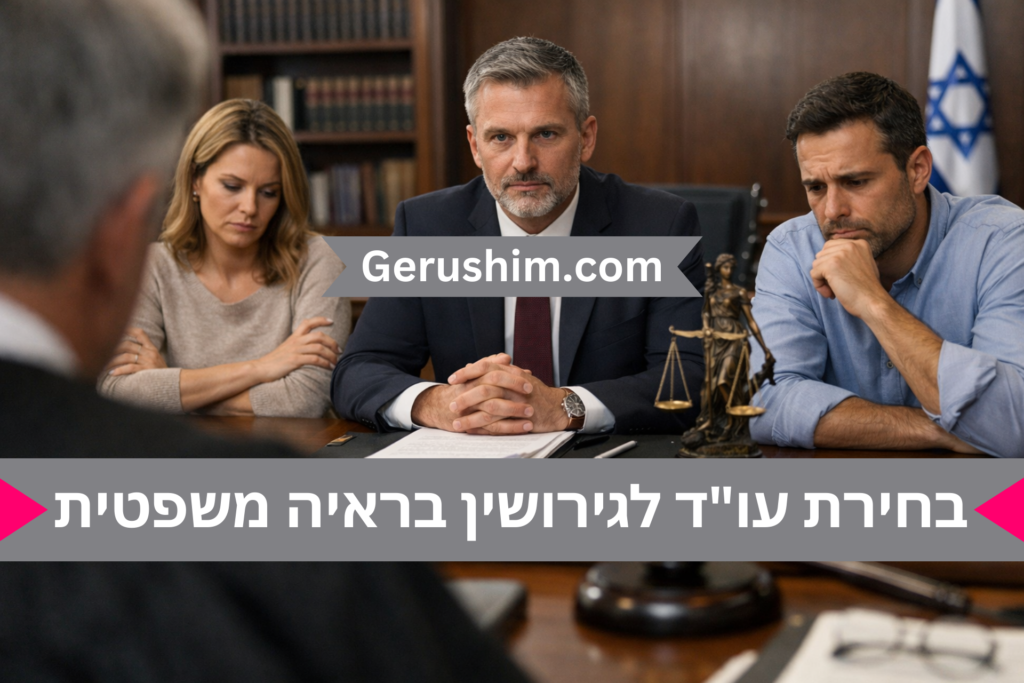 בחירת עו"ד לגירושין בראיה משפטית